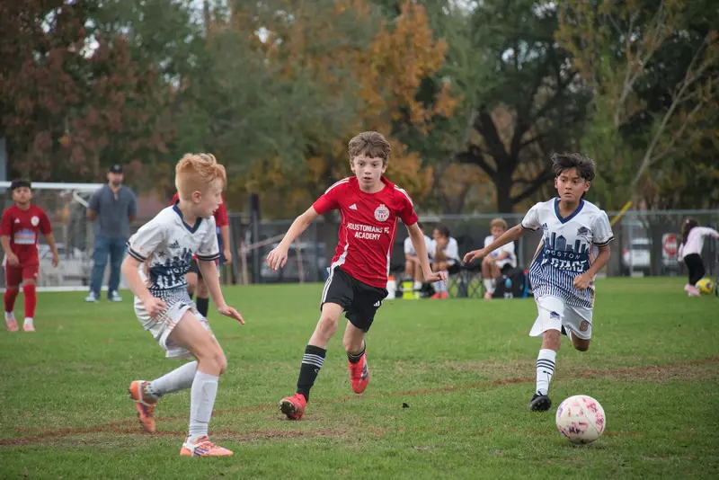 Midfield battle during a match